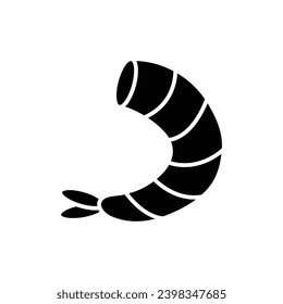Shrimp icon logo vector sea food icon 