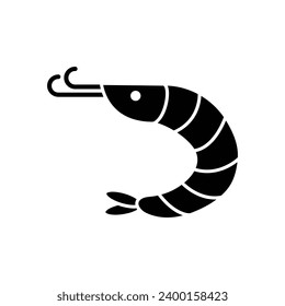 Shrimp icon logo vector sea food icon 