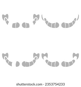 shrimp icon on a white background, food, vector illustration
