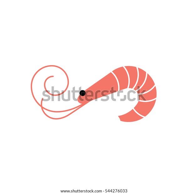 Shrimp icon. Prawn vector\
illustration