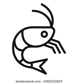 Shrimp Icon Series Seafood Illustrations for Culinary and Dining Experiences