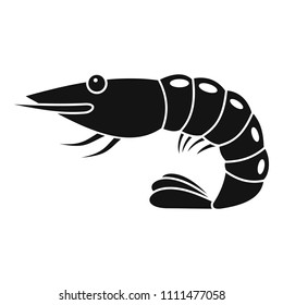 Shrimp icon. Simple illustration of shrimp vector icon for web design isolated on white background