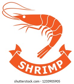 shrimp icon vector illustration