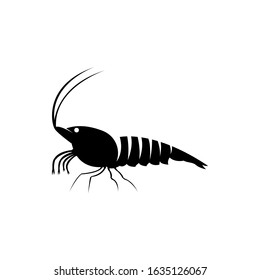 shrimp icon. vector illustration of shrimp