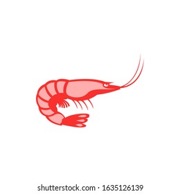 shrimp icon. vector illustration of shrimp