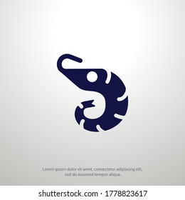 shrimp icon. Vector illustration EPS 10.