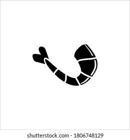 Shrimp-Symbol, Vektorgrafik. Hochwertiges flaches Icon im trendigen Stil.