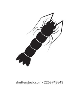 diseño de símbolo de la ilustración del vector de icono de shrimp