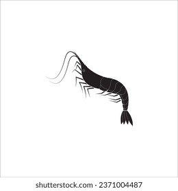 SHRIMP ICON VECTOR ILLUSTRATION SYMBOL DESIGN