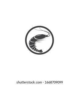 Shrimp illustration logo vector design