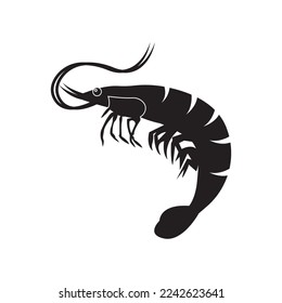 Shrimp logo icon vector illustration design
