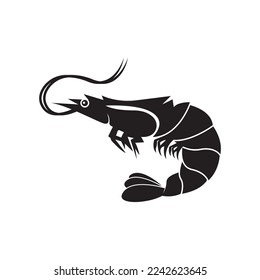 Shrimp logo icon vector illustration design