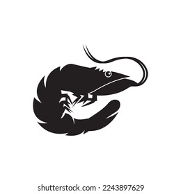 Diseño de ilustración vectorial de icono de Shrimp