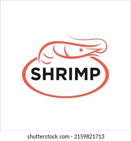 Shrimp Logo Isolated Shrimp On White Stock Vector (Royalty Free ...