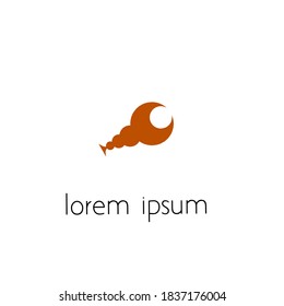 shrimp logo, simple logo concept for design purposes.