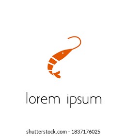 logotipo camaronero, concepto de logotipo sencillo para fines de diseño.