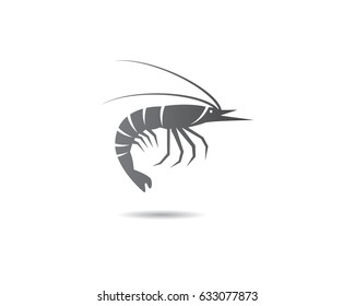 Shrimp logo template