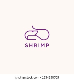 Shrimp Logo Vector Design Template