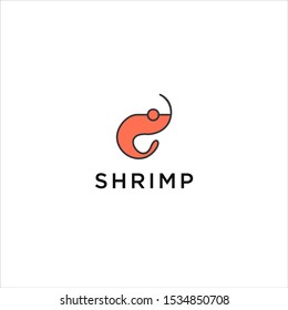 Shrimp Logo Vector Design Template