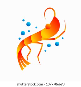 Shrimp Lover vector logo