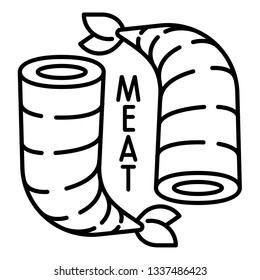 Shrimp meat icon. Outline shrimp meat vector icon for web design isolated on white background