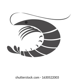 
Shrimp on a white background.Isolated elements. Icon. Symbol
