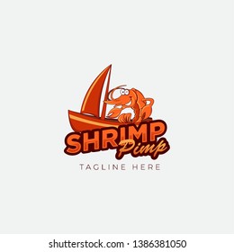 Shrimp Pimp Character Logo Designs