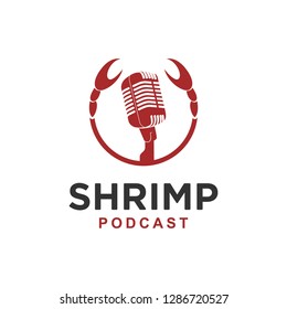 The shrimp podcast logo