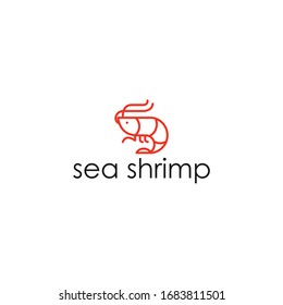 Shrimp, Prawn Line Icon. Outline Vector Sign, Logo Illustration