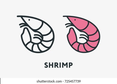 easy shrimp drawing