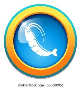 Shrimp - seafood icon