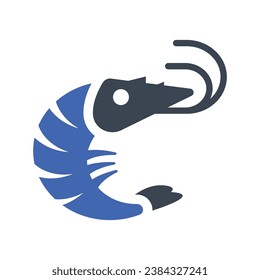 Shrimp seafood Icon, Vector Graphics