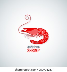 shrimp seafood menu background