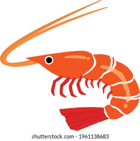 Shrimp are slender with long muscular abdomens.