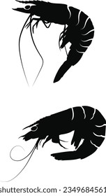 Shrimp SVG, Fish svg, Shrimp Silhouette, Shrimp Clipart