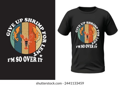 Shrimp T-Shirt Design und Vektor-Datei