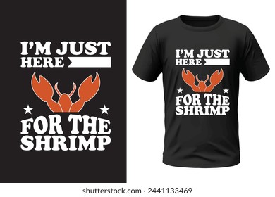 Shrimp T-Shirt Design und Vektor-Datei