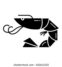 Shrimp in vector