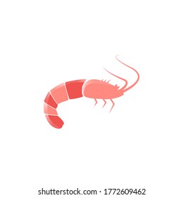 ilustración de diseño de vector de camarón