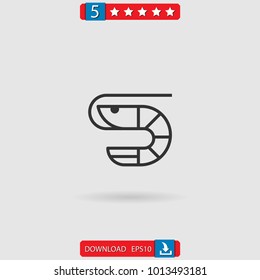shrimp vector icon