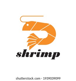 Shrimp vector icon illustration design template
