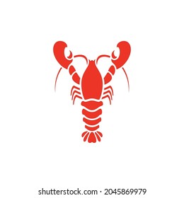 Shrimp vector icon illustration design template