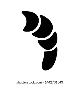 Shrimp vector icon on white background