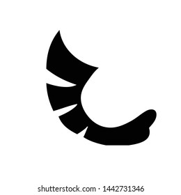 Shrimp vector icon on white background