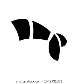 Shrimp vector icon on white background