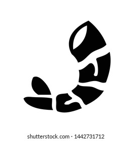Shrimp vector icon on white background