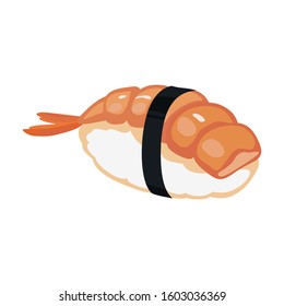 Shrimp vector icon.Cartoon vector icon isolated on white background shrimp .
