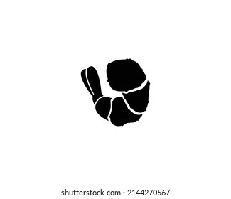 Shrimp Vector Isolated Icon. Prawn Illustration