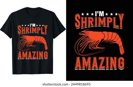 Shrimply T-Shirt design, Shrimply the best Essential T-Shirt, Shrimply poster design,