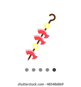 Shrimps kebab icon
